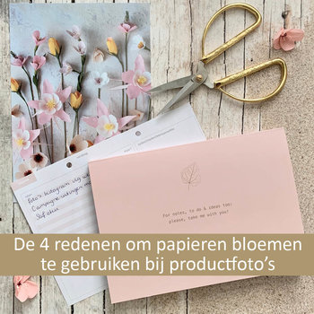De 4 redenen om papieren bloemen te gebruiken bij productfoto's De 4 redenen om papieren bloemen te gebruiken bij productfoto's