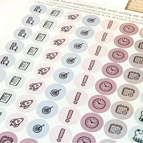 Paper Time planner stickertjes in kunststof hoesje