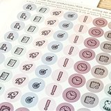 Paper Time planner stickertjes in kunststof hoesje_